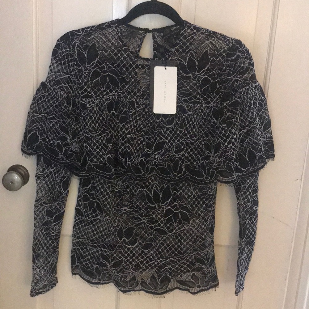 Zara lace Dress Shirt